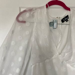 white mini dress
